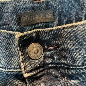 Uniqlo Men’s Slim Fit Jeans Blue 35x32 Stretch Denim Dark Wash